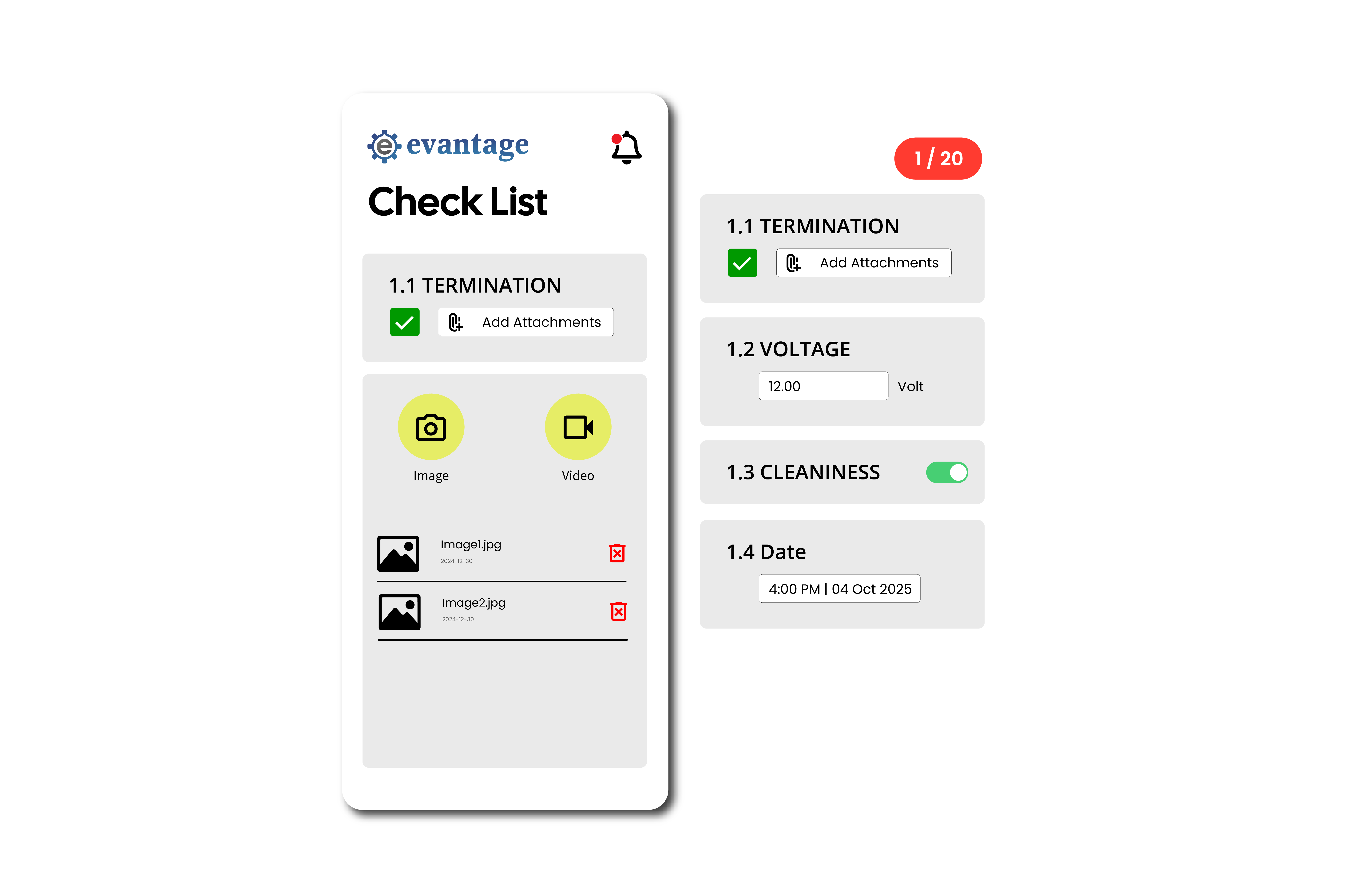 Evantage CMMS Mobile App